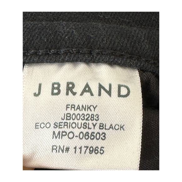 J Brand Jean Franky in Eco Seriously Black Straight Leg Western Casual Size 26 - Picture 4 of 13